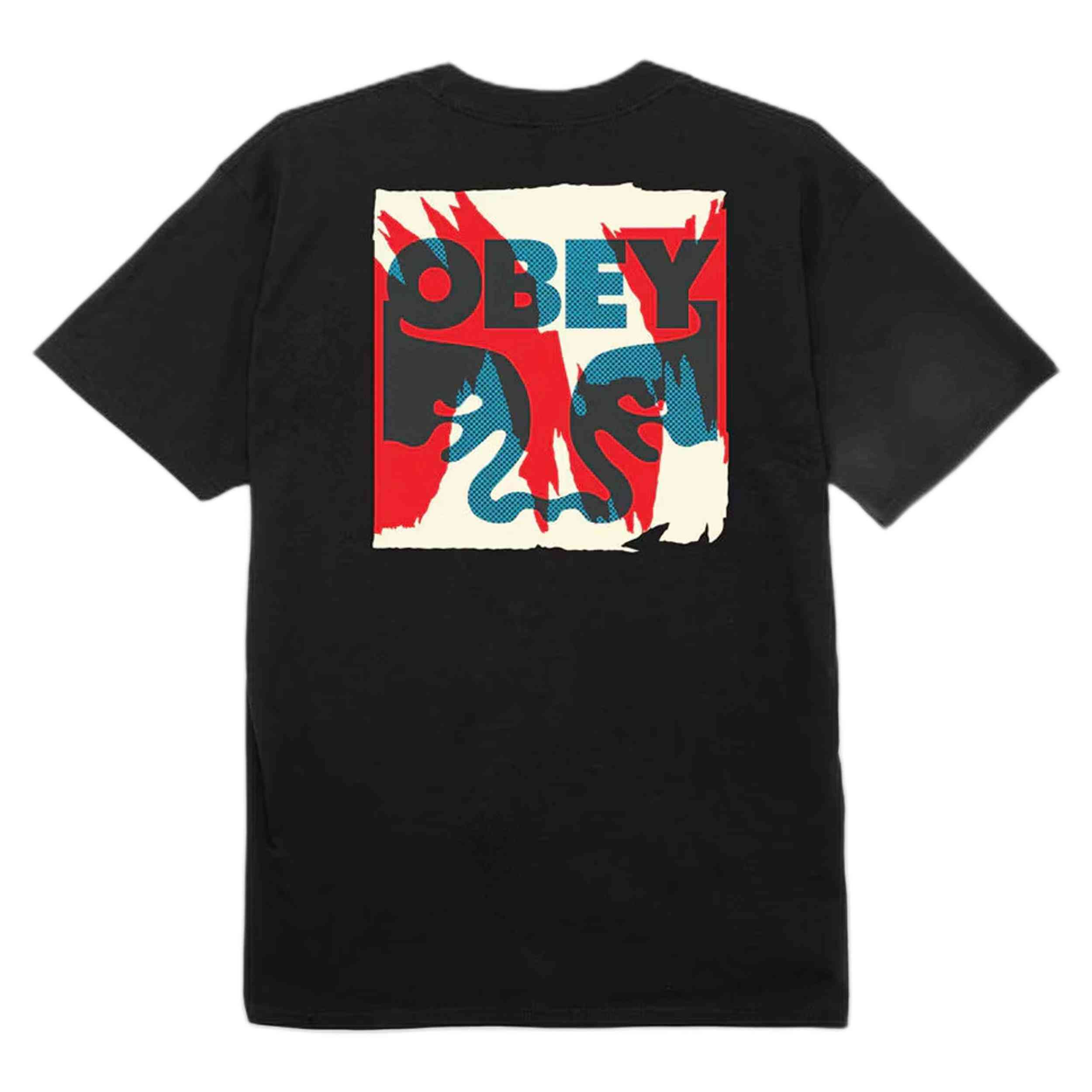 Camiseta De Manga Corta Obey Torn Posters Icon