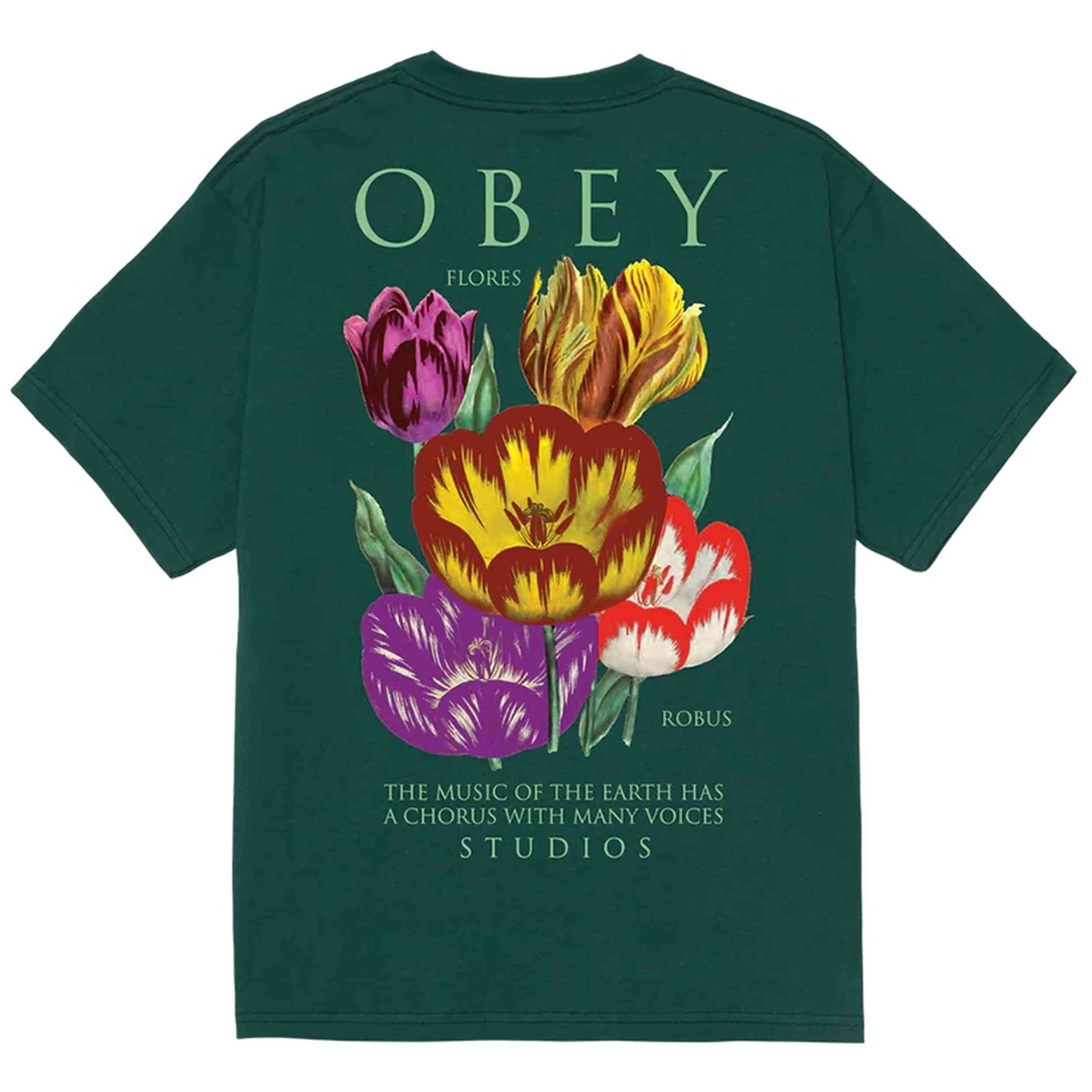 Camiseta De Manga Corta Obey Clothing