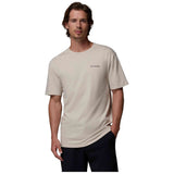 Camiseta De Manga Corta Columbia Camiseta Columbia Csc Basic Logo Manga Corta Blanco Marrón