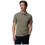 Polo De Manga Corta Columbia Polo Columbia Nelson Point Manga Corta Verde Grisáceo