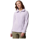 Chaqueta Columbia Forro Polar Columbia Glacial Fleece Iv Half Zip Violeta Lavanda Mujer
