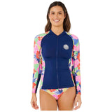 Licra Rip Curl Party Wave Upf Zip Long Sleeve