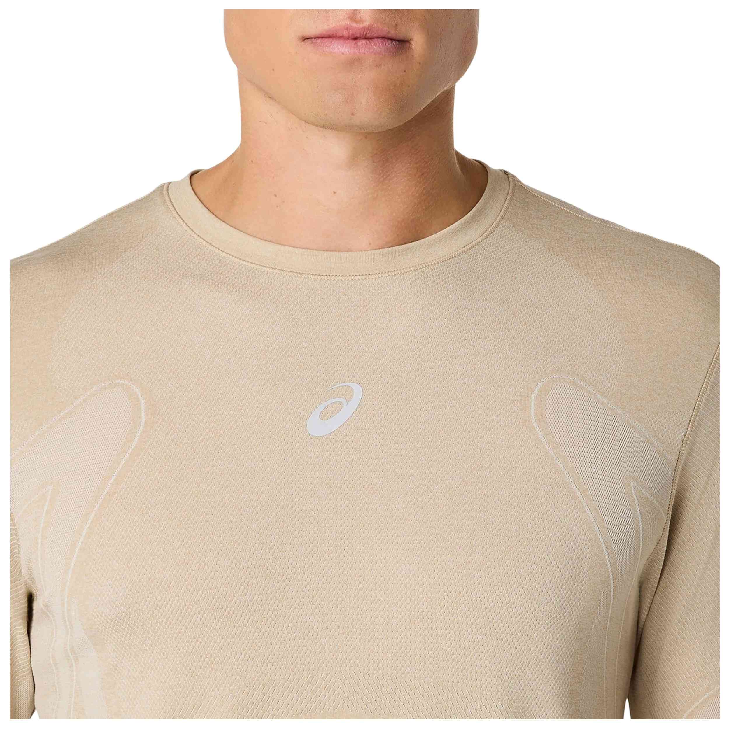 Camiseta De Manga Larga Asics Road Seamless "Beige"