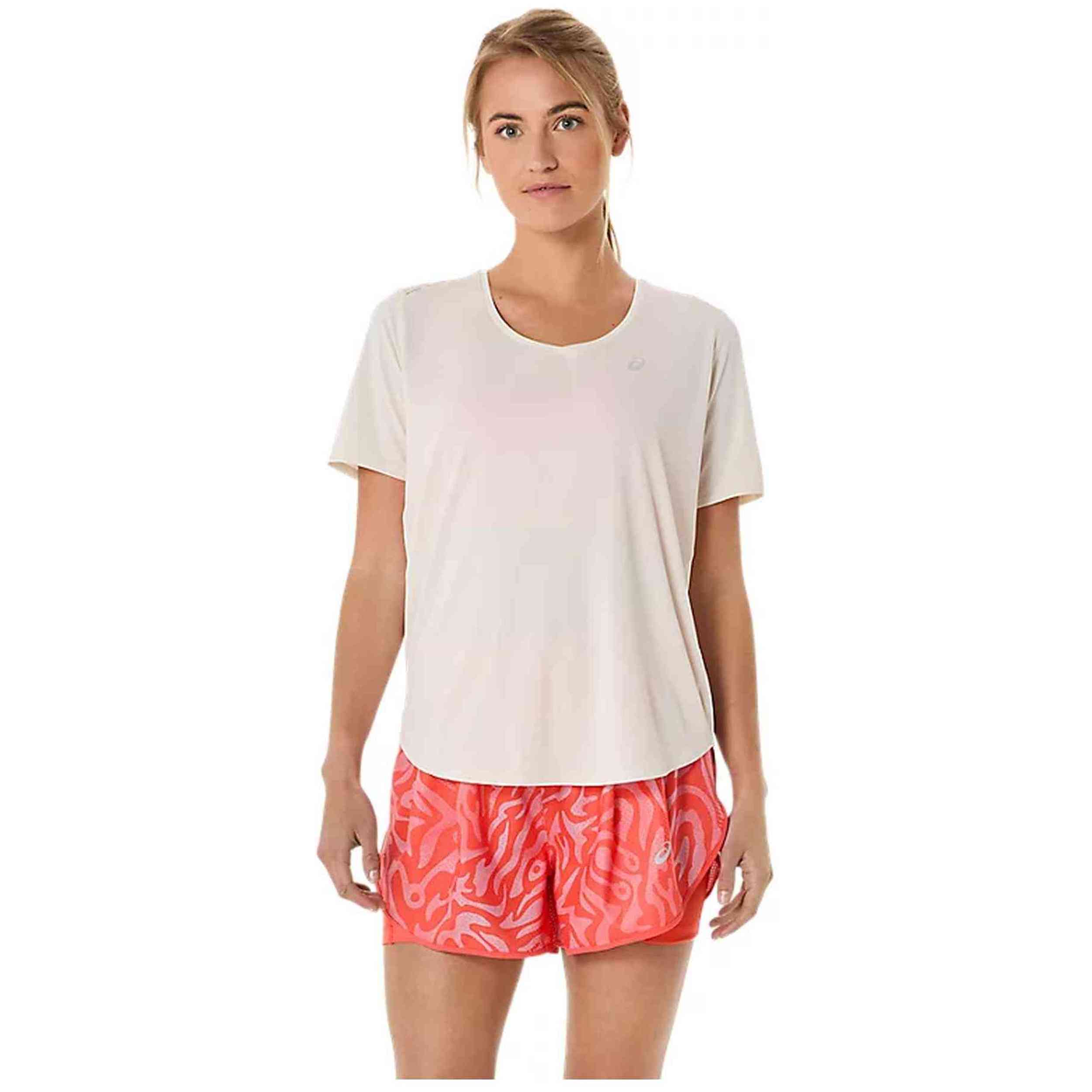 Camiseta De Manga Corta Asics Road V-Neck