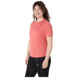 Camiseta De Manga Corta Asics Camiseta Asics Core Manga Corta Rojo Coral Mujer