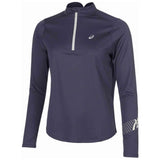Camiseta De Manga Larga Asics Icon 1/2 Zip "Morado"