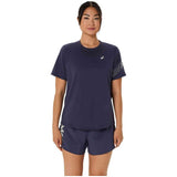 Camiseta De Manga Corta Asics  azul