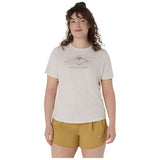 Camiseta De Manga Corta Asics Camiseta Asics Fujitrail Logo Manga Corta Blanco Roto Mujer
