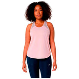 Camiseta De Manga Corta Asics Camiseta Asics Road Sin Mangas Blanco Rosáceo Mujer