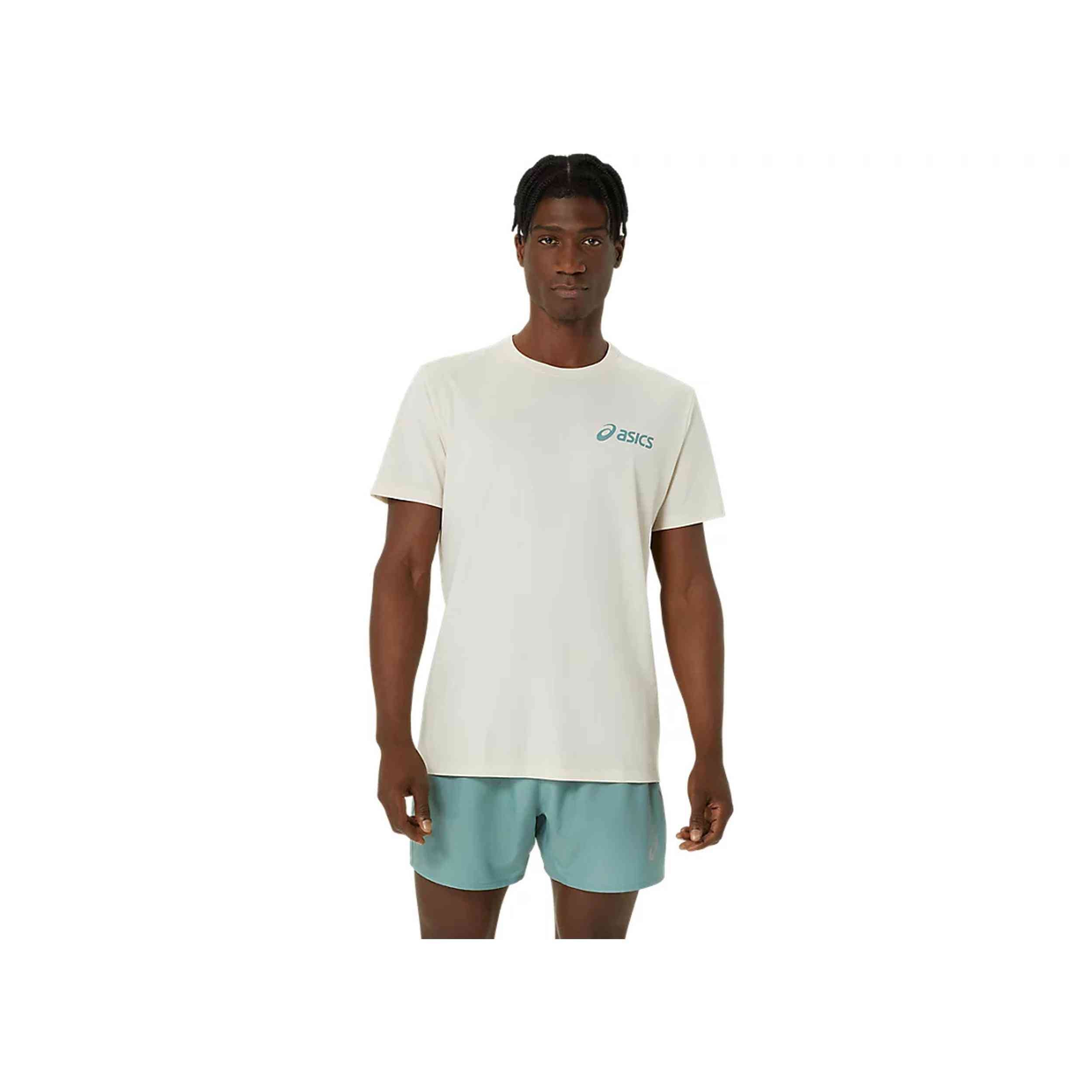 Camiseta De Manga Corta Asics Chest Logo