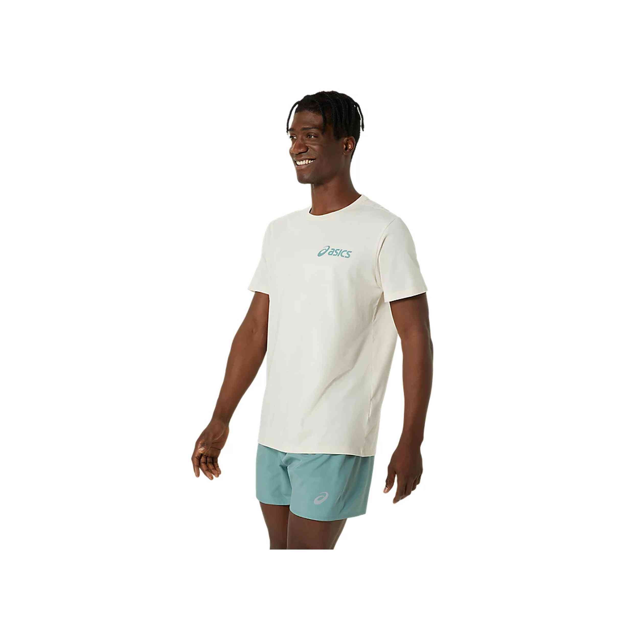 Camiseta De Manga Corta Asics Chest Logo