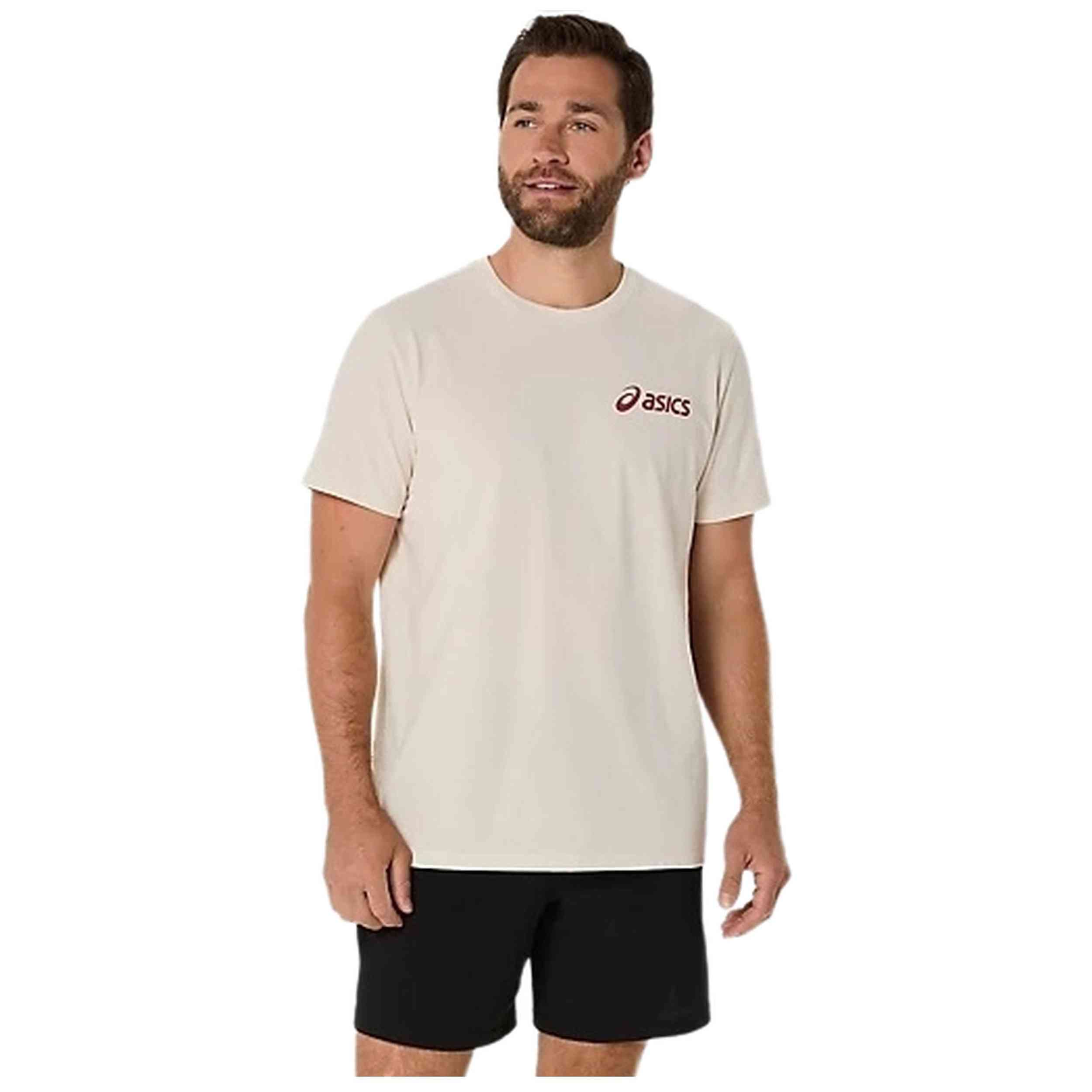 Camiseta De Manga Corta Asics Chest Logo