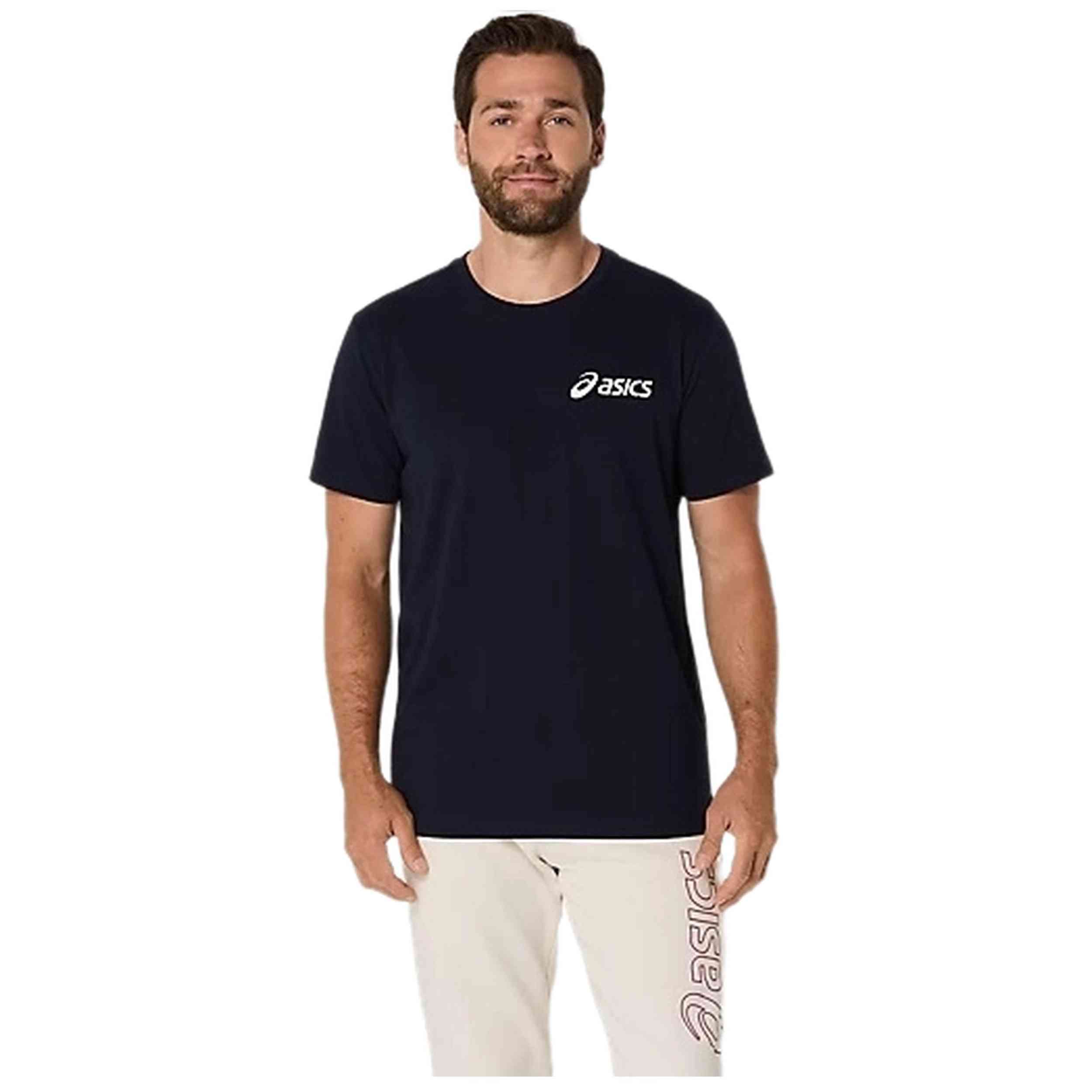 Camiseta De Manga Corta Asics Chest Logo