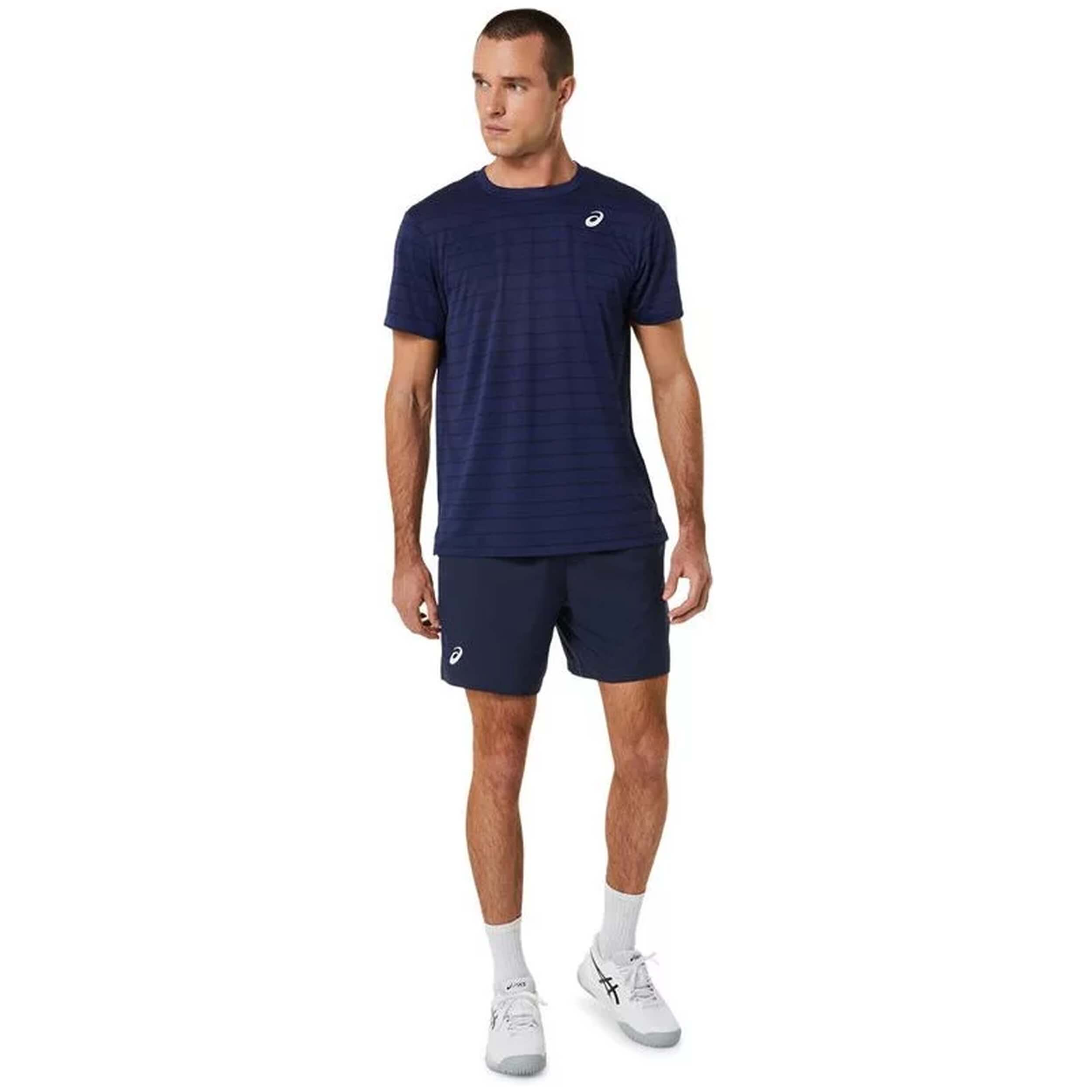 Asics Court Stripe Short Sleeve T-Shirt