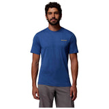 Camiseta De Manga Corta Columbia Camiseta Columbia Kwick Hike Back Graphic Manga Corta Azul Ultra