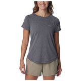 Camisa Columbia Camiseta Columbia Bogata Bay Manga Corta Gris Oscuro Mujer