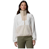 Sudadera Columbia Forro Polar Columbia Sequoia Grove Half Zip Fleece Blanco Beige Mujer