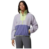 Sudadera Columbia Forro Polar Columbia Sequoia Grove Half Zip Fleece Violeta Amarillo Mujer