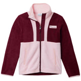 Sudadera Columbia Forro Polar Columbia Back Bowl Ii Full Zip Fleece Rosa Burdeos Infantil