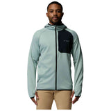 Sudadera Con Capucha Columbia Forro Polar Con Capucha Columbia Triple Canyon Grid Fleece Full Zip Ii Azul Celeste