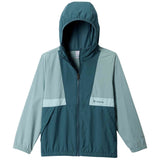 Cortaviento Columbia Chaqueta Con Capucha Columbia Spire Valley Windbreaker Verde Pálido Niño