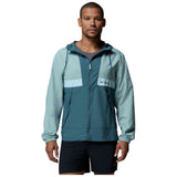 Cortaviento Columbia Chaqueta Con Capucha Columbia Spire Valley Windbreaker Azul Turquesa