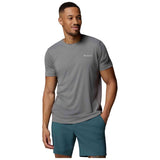 Camiseta De Manga Corta Columbia Camiseta Columbia Zero Rules Light Manga Corta Gris Humo Oscuro