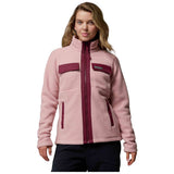 Chaqueta Columbia Forro Polar Columbia Juniper Peak Full Zip Rosa Claro Burdeos Mujer