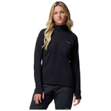 Camiseta De Manga Larga Columbia Camiseta Columbia Driventure Half Zip Manga Larga Negro Mujer