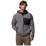 Sudadera Columbia Forro Polar Con Capucha Columbia Fast Trek Overlay Full Zip Gris Sombra