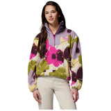 Sudadera Columbia Forro Polar Columbia Sequoia Grove Printed Half Zip Violeta Rosa Verde Mujer