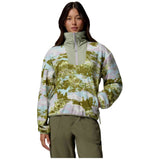 Sudadera Columbia Forro Polar Columbia Sequoia Grove Printed Half Zip Verde Azul Celeste Mujer