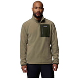 Sudadera Columbia Forro Polar Columbia Jasper Ridge Pebbled Half Zip Verde Pálido