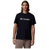 Camiseta De Manga Corta Columbia Camiseta Columbia Csc Basic Logo Manga Corta Negro Puro Blanco