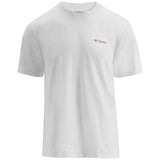 Camiseta De Manga Corta Columbia Camiseta Columbia Csc Logo Back Manga Corta Blanco Rojo Oscuro