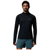 Camiseta De Manga Larga Columbia Camiseta Columbia Stealth Spring Half Zip Manga Larga Negro Puro