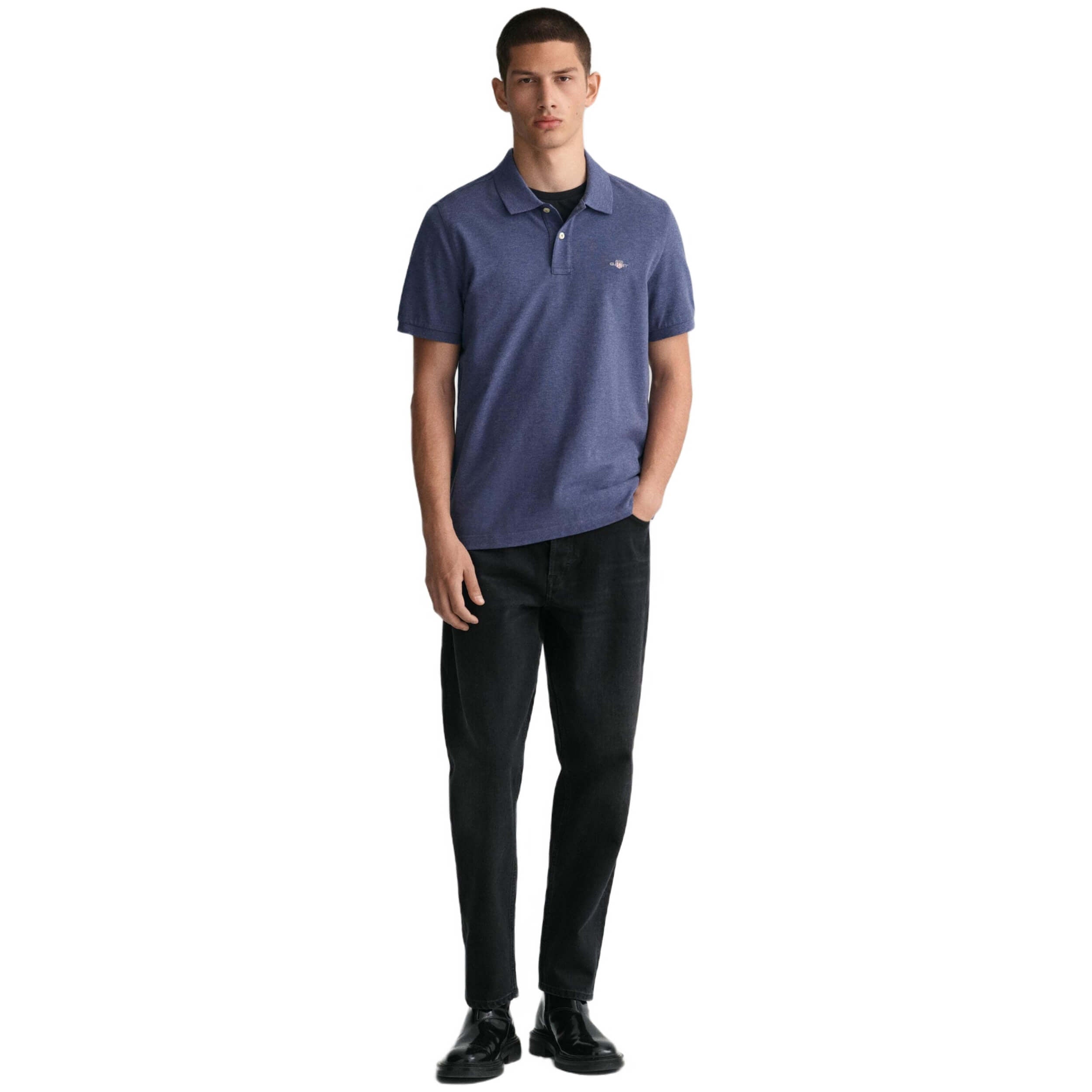 Gant Regular Fit Shield Short Sleeve Polo