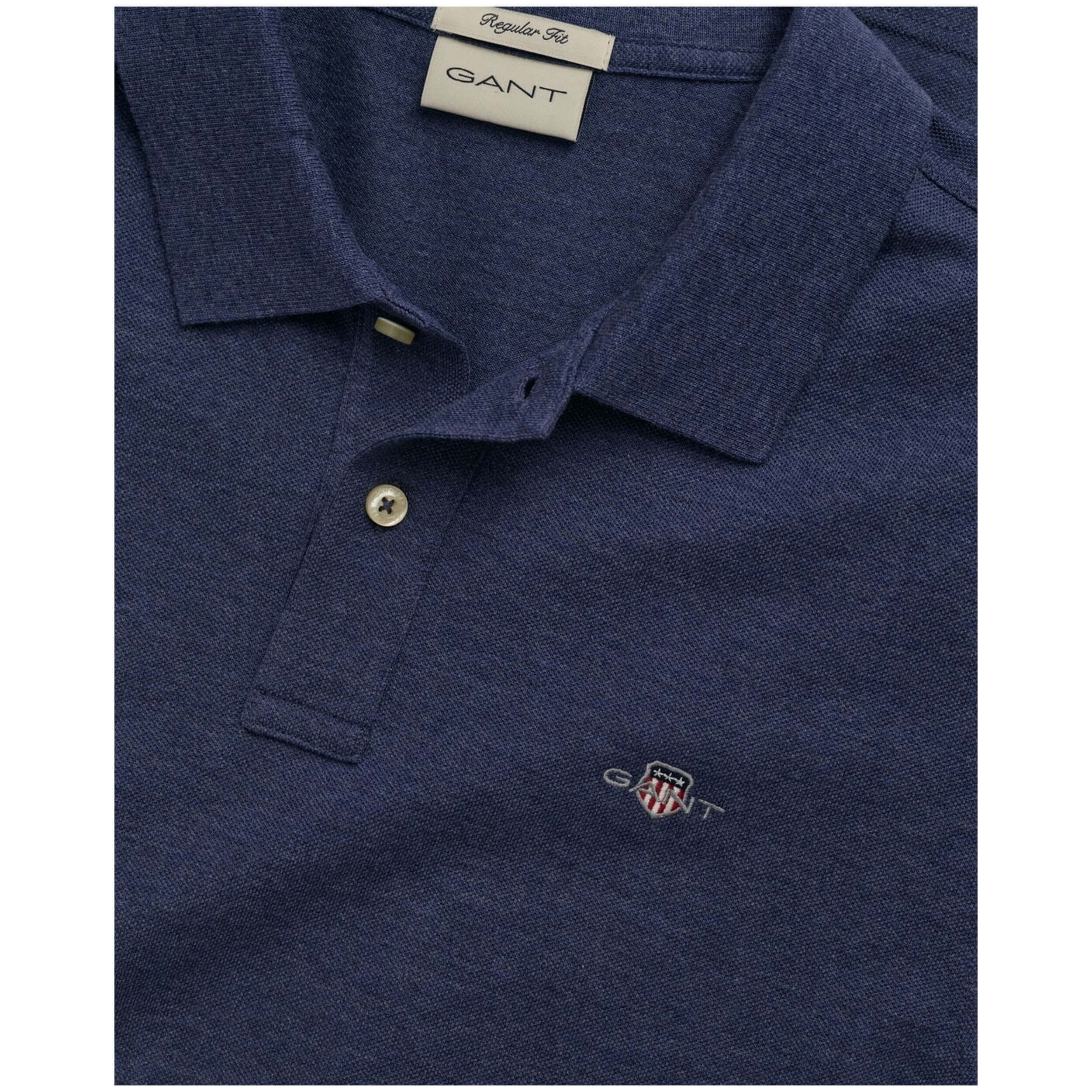 Gant Regular Fit Shield Short Sleeve Polo