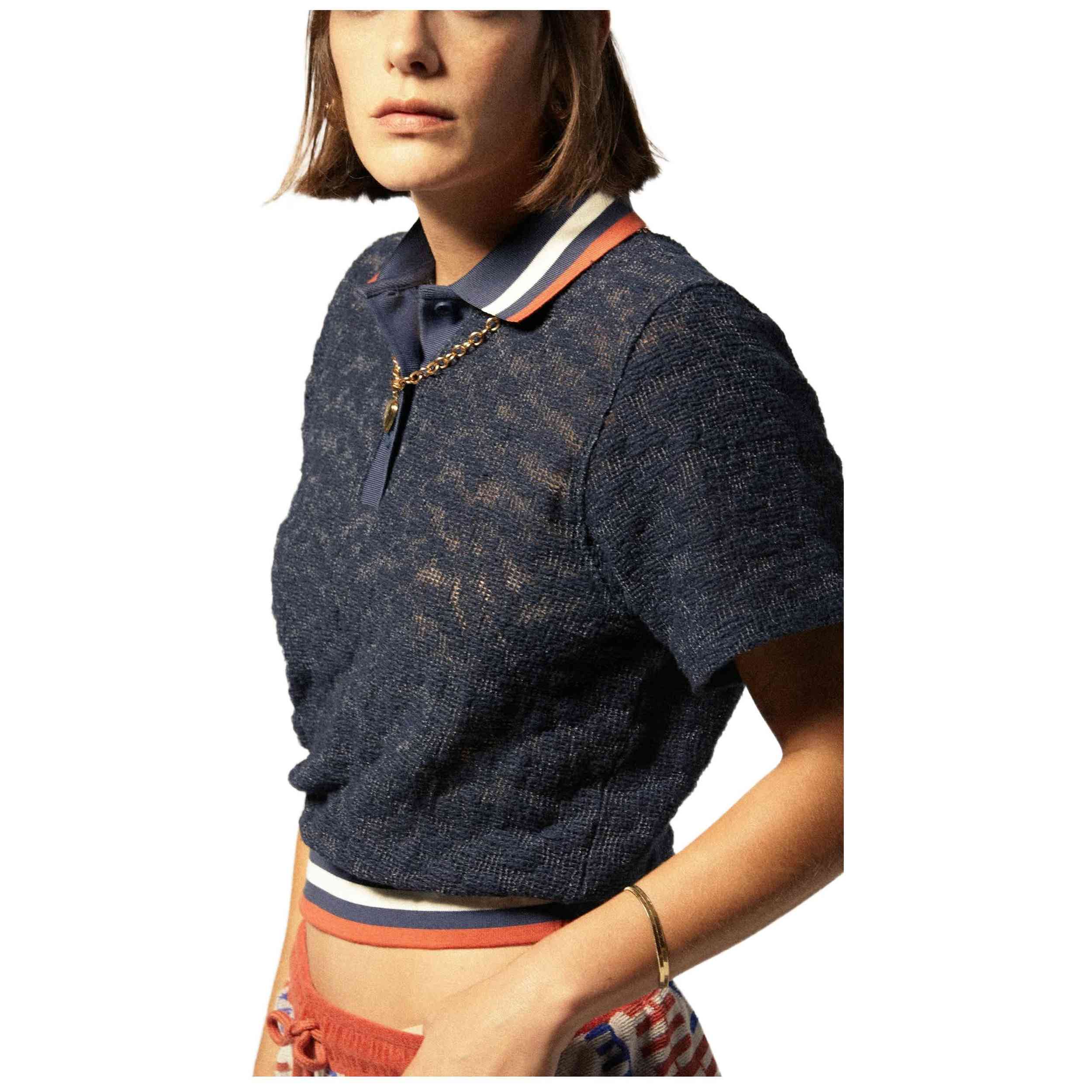 Polo De Manga Corta Brixton Retro Mesh