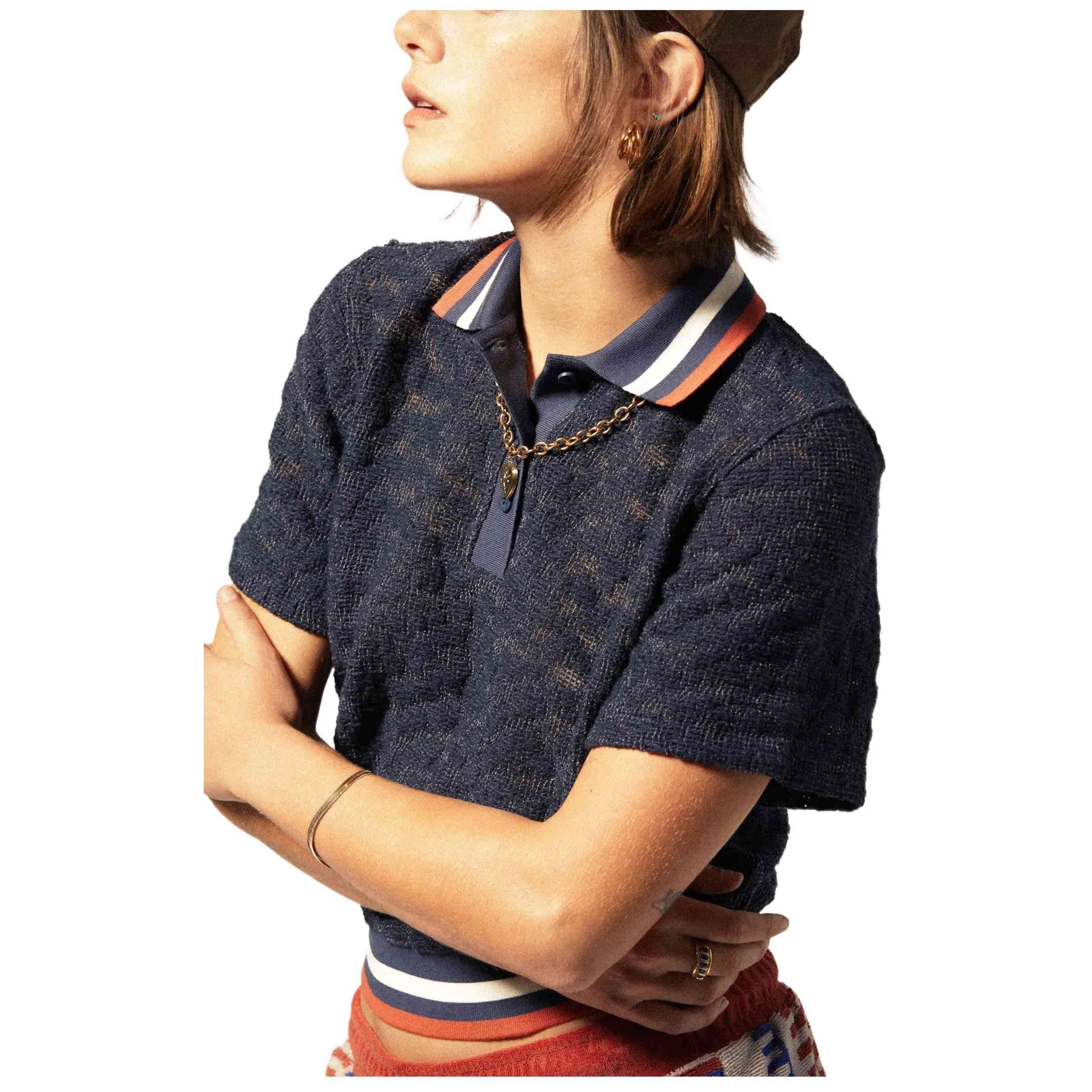Polo De Manga Corta Brixton Retro Mesh