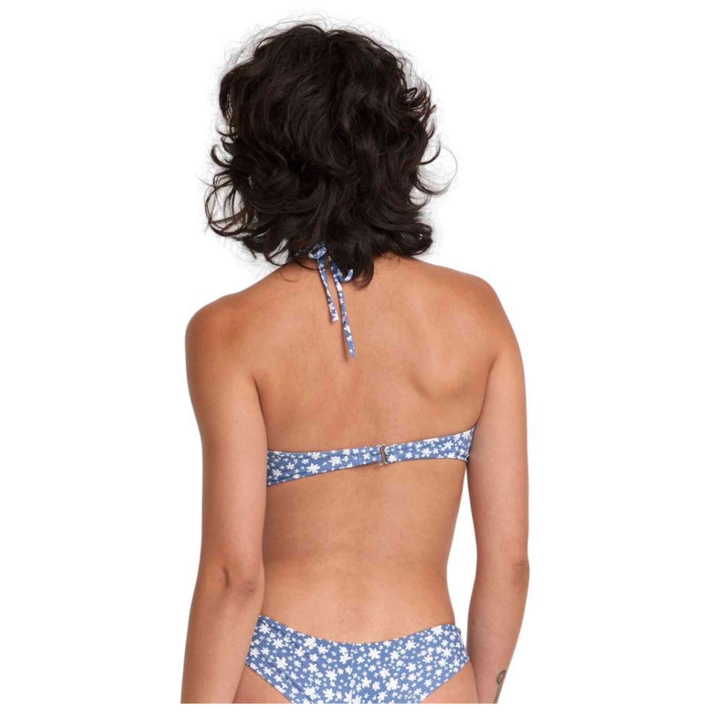 Top De Bikini Rvca Fleur Halter Bandeau