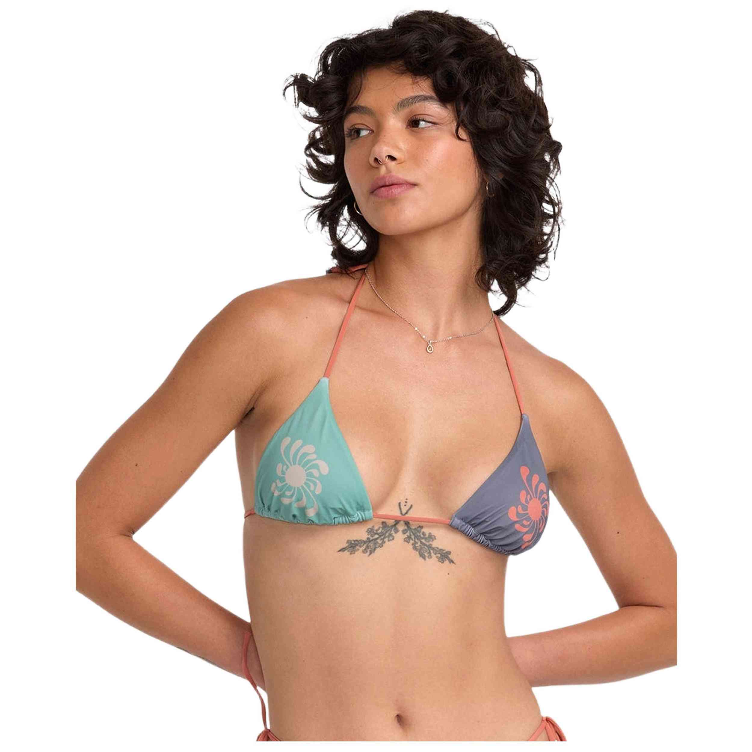 Top De Bikini Rvca Lauryn Halter Tri