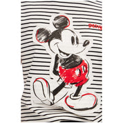 Desigual Mickey Mouse Striped Short Sleeve T-Shirt