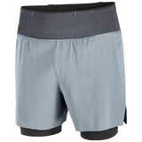 Pantalon Corto Salomon Sense Aero 2-In-1 Trail 5″ "Trade Winds"