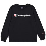 Camiseta De Manga Larga Champion  negro