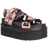 Sandalias De Plataforma Dr. Martens  rosa