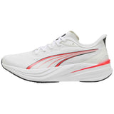 Zapatillas De Running Puma Darter Pro 2 "Puma White-Ultra Red-Silver Mist-Flat Dark Gray"