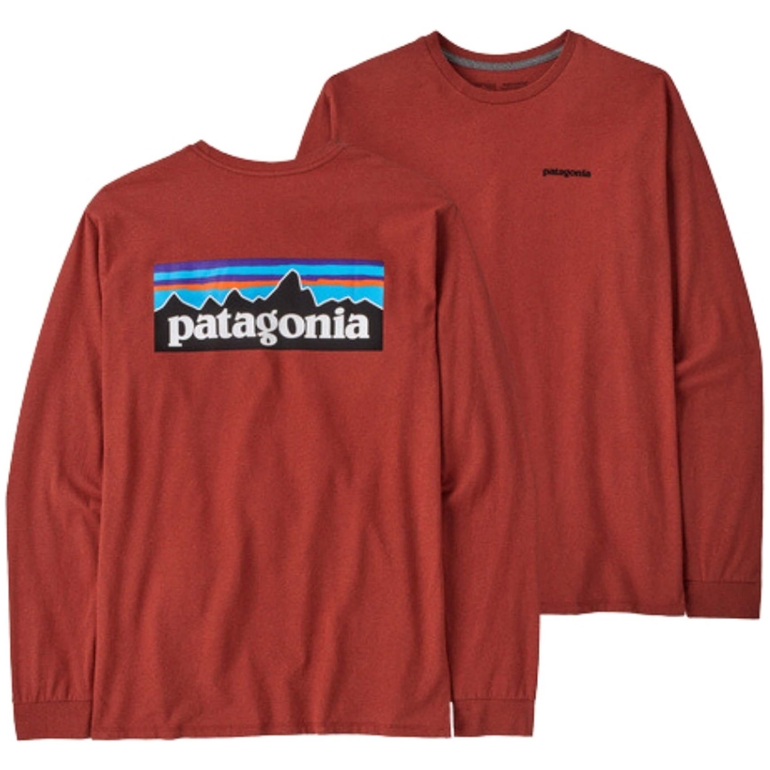 Camiseta De Manga Larga Patagonia P-6 Logo Responsibili