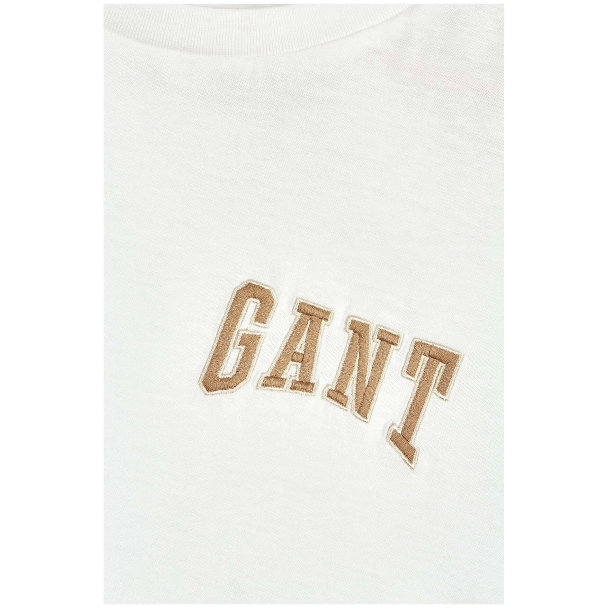 Gant Logo Detail Crew Neck Short Sleeve T-Shirt