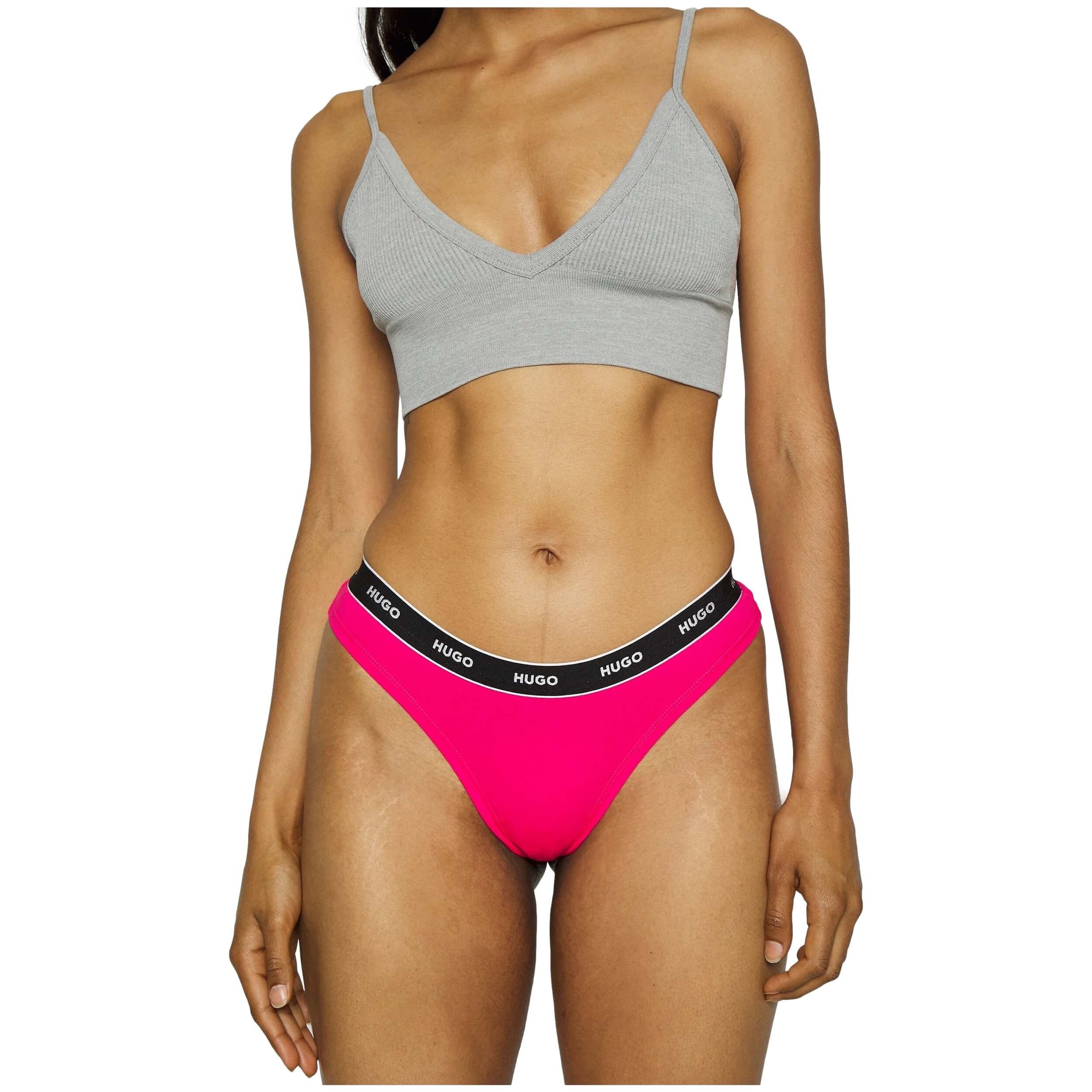 Hugo Boss Triplet Thong Stripe Bikini Bottom